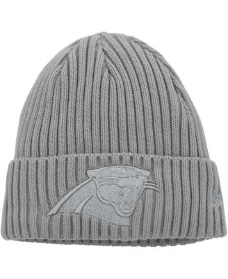 New Era - Big Boys and GIrls Gray Carolina Panthers Color Pack Cuffed Knit Hat
