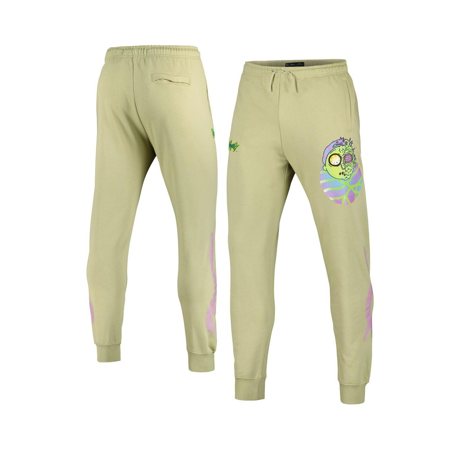 Men's Olive Rick And Morty Morty Jogger Pants