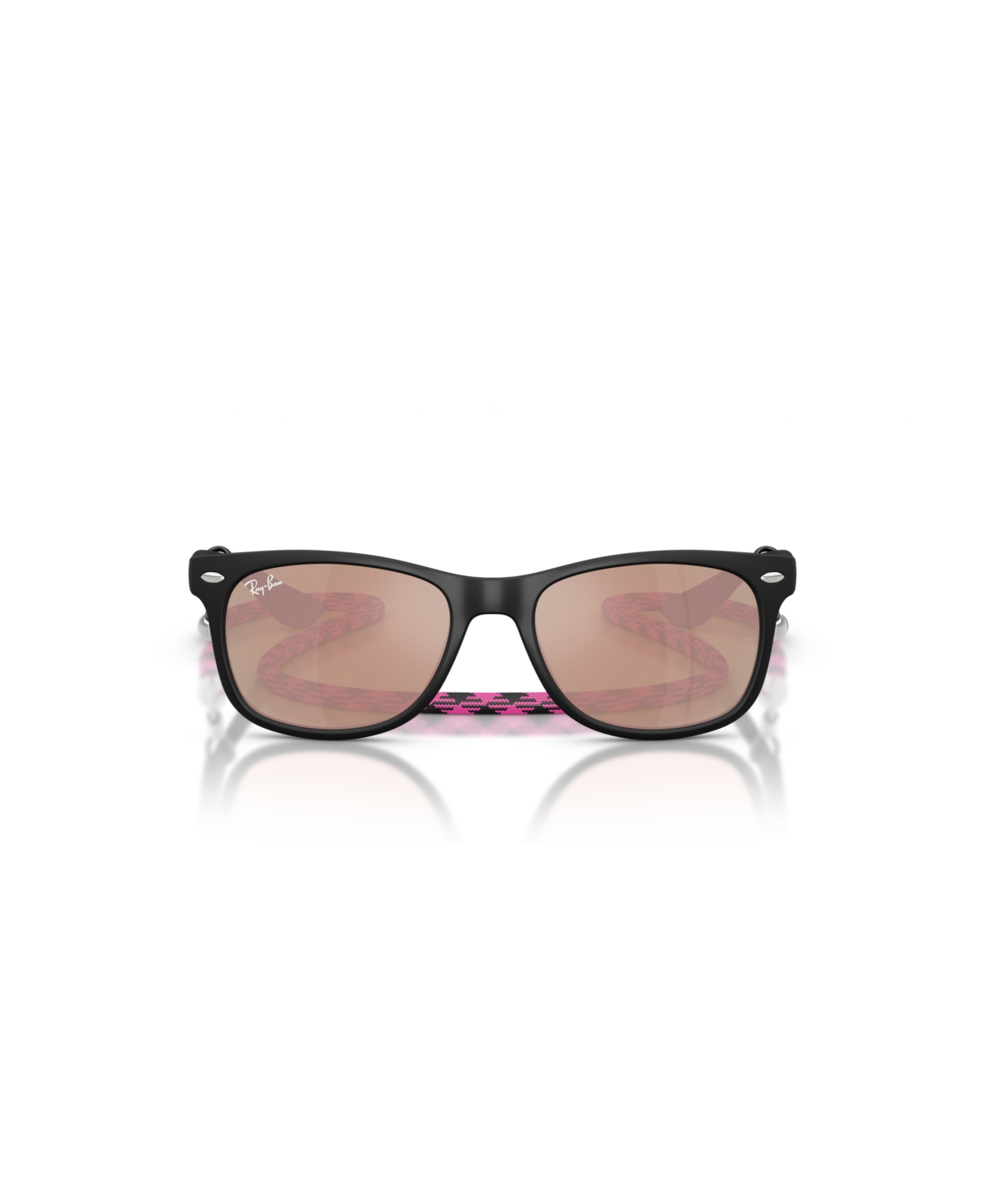 Ray-ban Jr Kids Sunglasses, New Wayfarer (ages 7-10) In Rubber Black