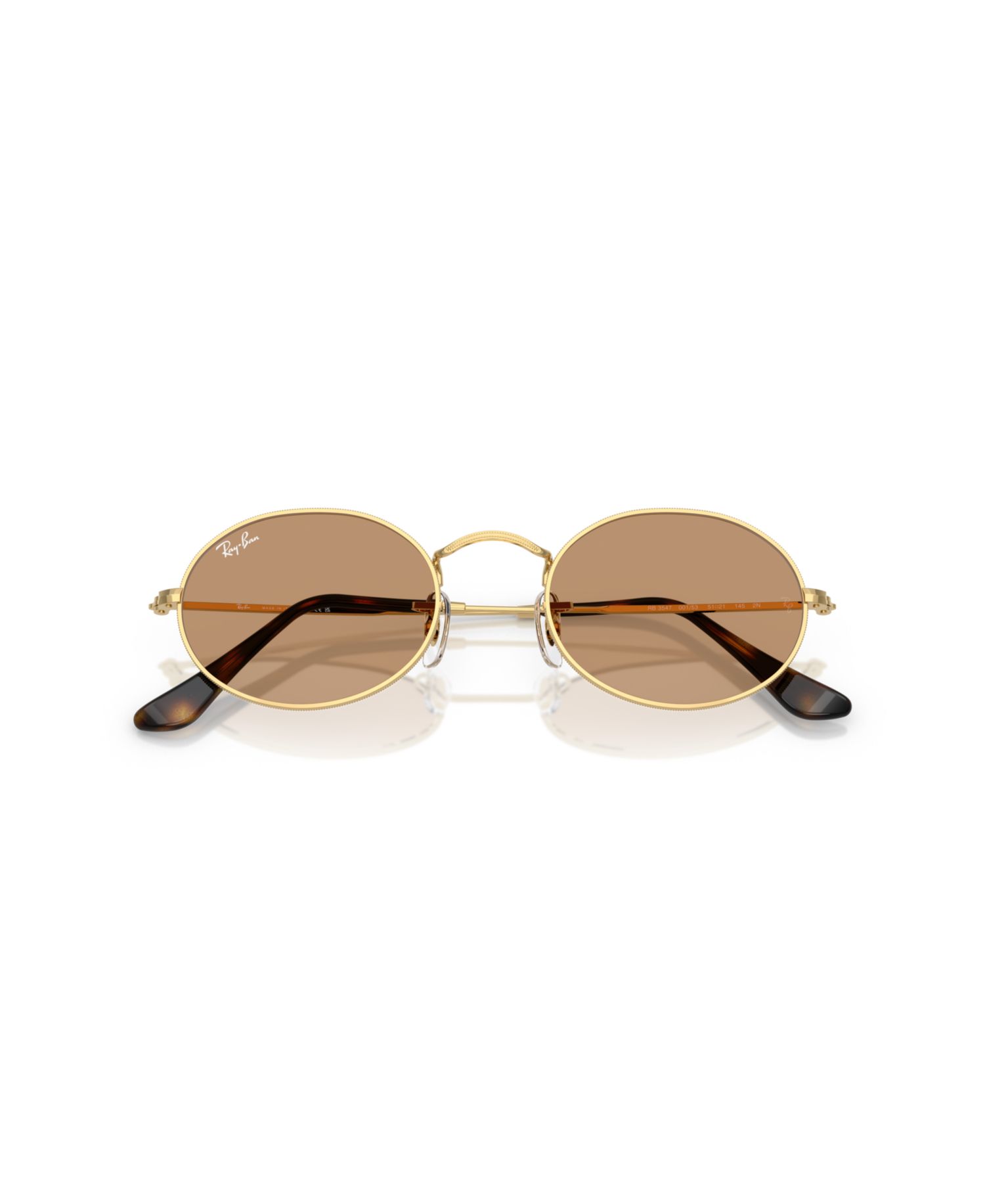 Unisex Oval Metal Sunglasses, RB3547