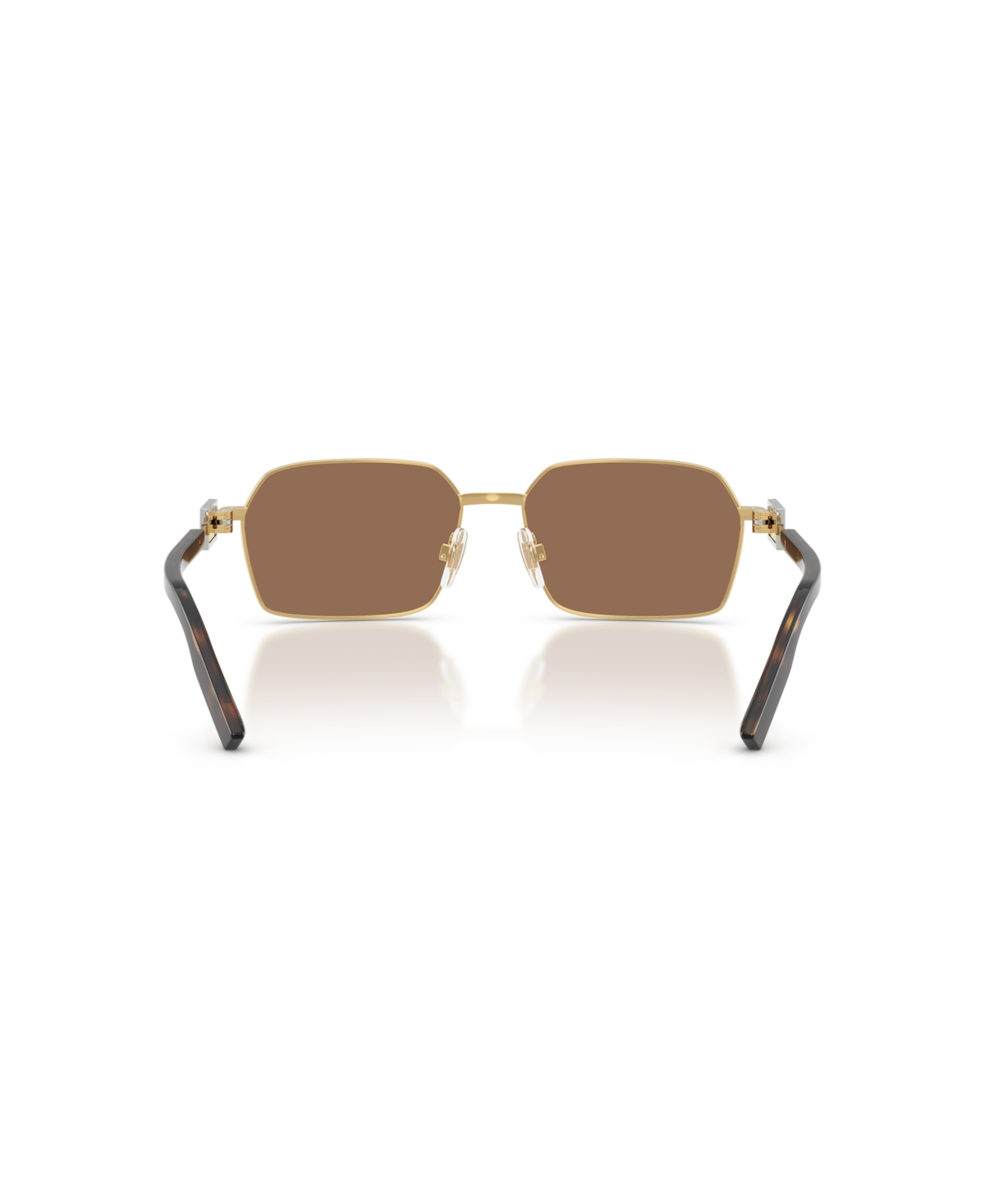 Dolce & Gabbana Wire-frame Rectangular Sunglasses In Gold