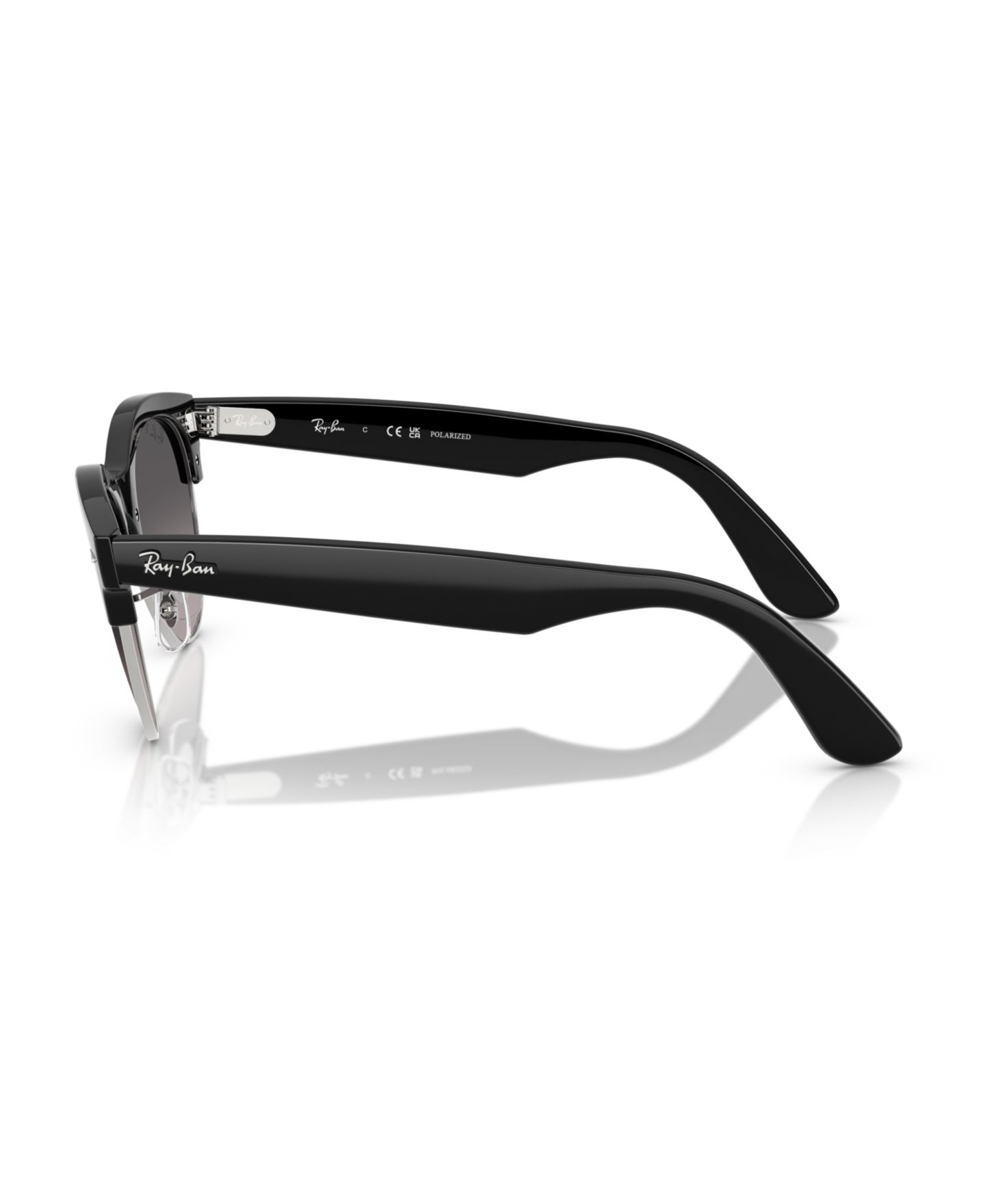 Солнцезащитные очки Ray-Ban Unisex Clubmaster Way Polarized, RB2341, цвет: Чёрный серебряный — фото 4