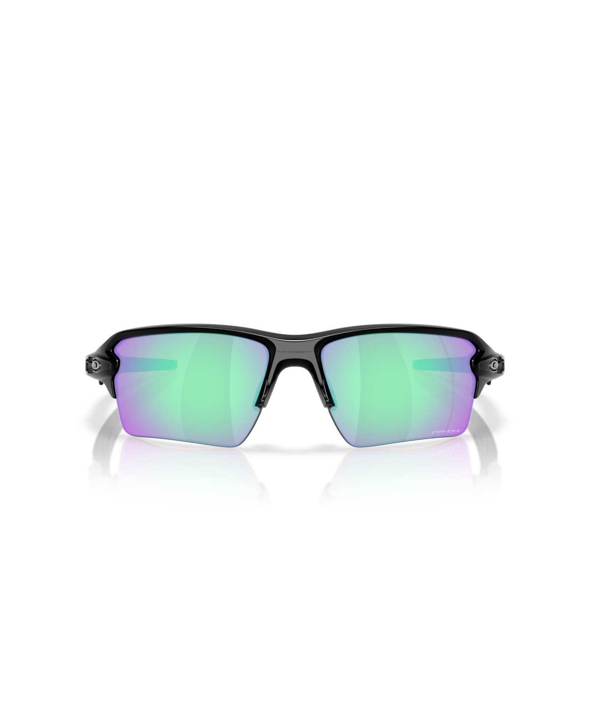 Oakley Flak 2.0 Prizm Sapphire Polarized Wrap Mens Sunglasses Oo9271-927136-61 In Polished Black