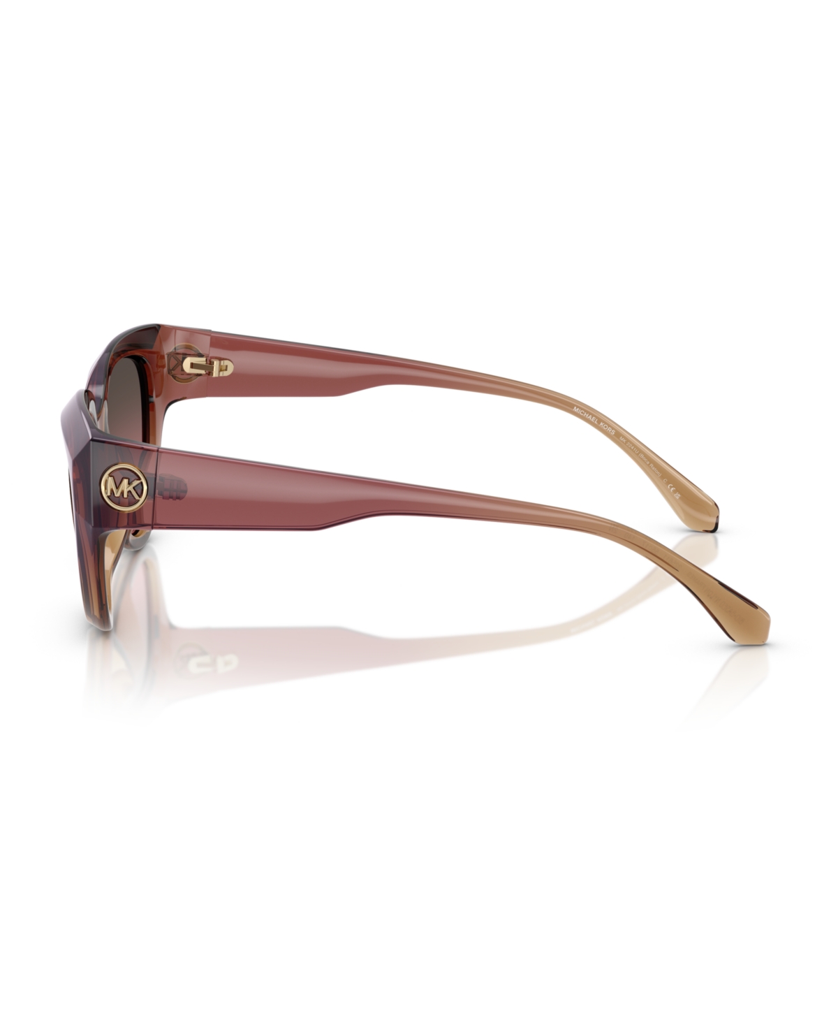 Michael Kors 55mm Gradient Cat Eye Sunglasses In Dusty Rose Light Brown
