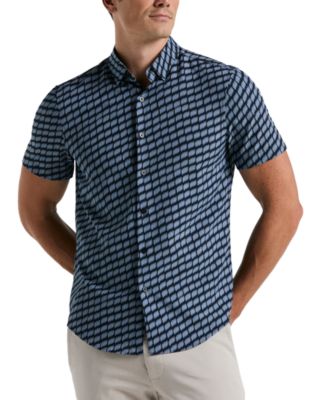PERRY ELLIS 開襟シャツ 90's PERRY ELLIS S/S オープンカラーシルクシャツ