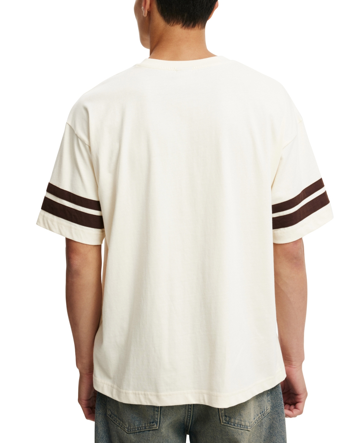 COTTON ON MEN'S BOX FIT COLLEGE T-SHIRT 