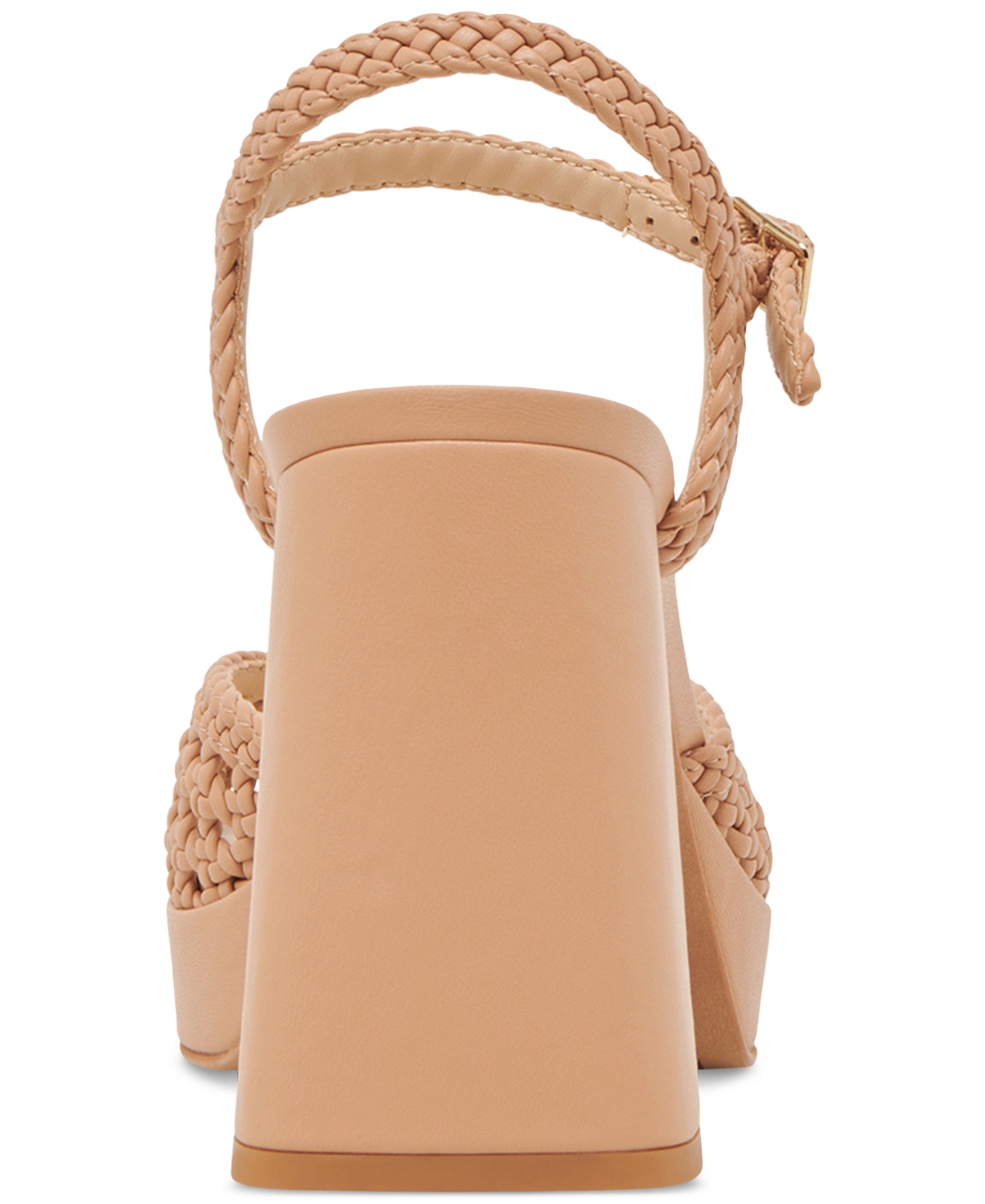 Shop Dolce Vita Women's Peyten Wide Width Woven Two-piece Platform Dress Sandals In Cafe Woven Leather