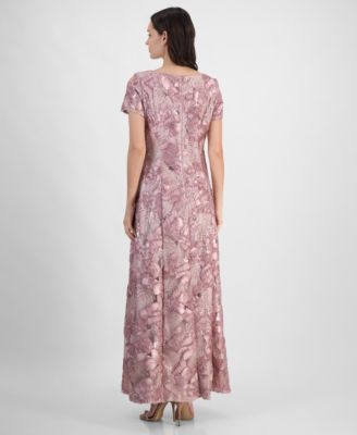 Women's Soutache Sequined Evening Gown