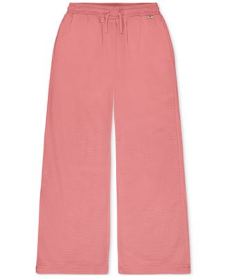 Hurley - Big Girls Cotton Crinkle Gauze Woven Beach Pants