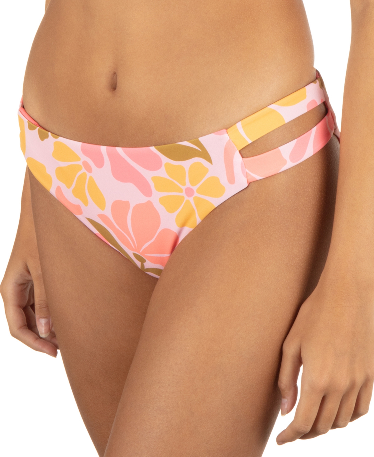 HURLEY JUNIORS' ISOLA MAX PRINTED BIKINI BOTTOMS 