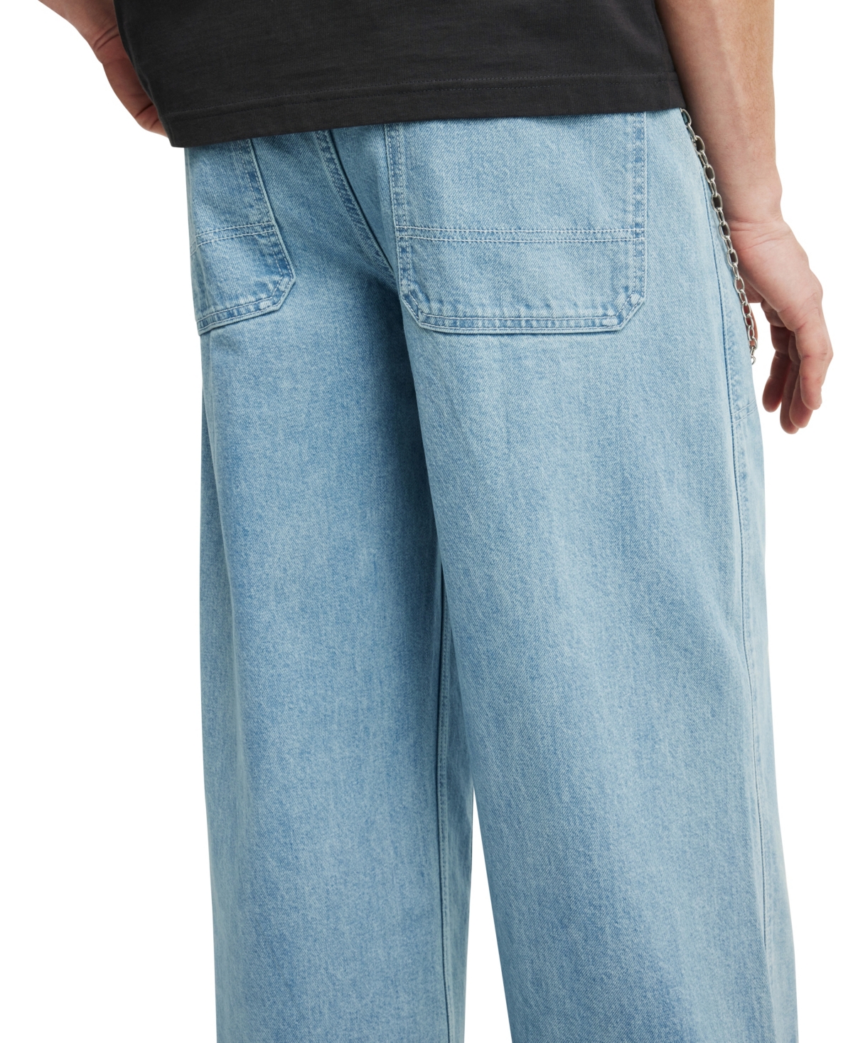 Shop Cotton On Men's Super Baggy Balloon Jean In Carpenter Sports Blue