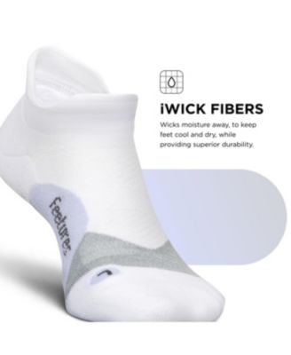 Elite Light Cushion No Show Tab Ankle Socks  -  Sport Sock with Targeted Compression