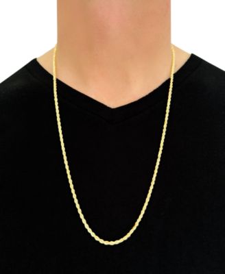 Forza Rope Chain 28" (3-1/5mm) in 14k Gold