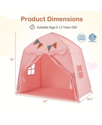 Kids Play Tent Bed Tent with String Lights Extra Large Playhouse Tent