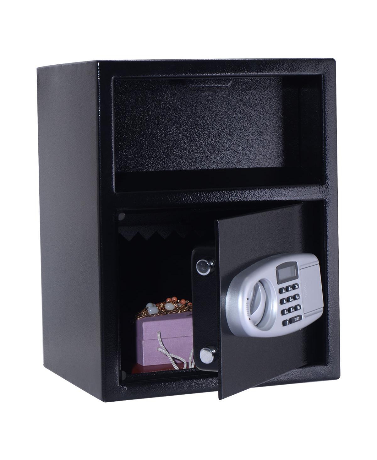 Digital Safe Box Depository Drop Deposit Front Load Cash Vault Lock Home Jewelry