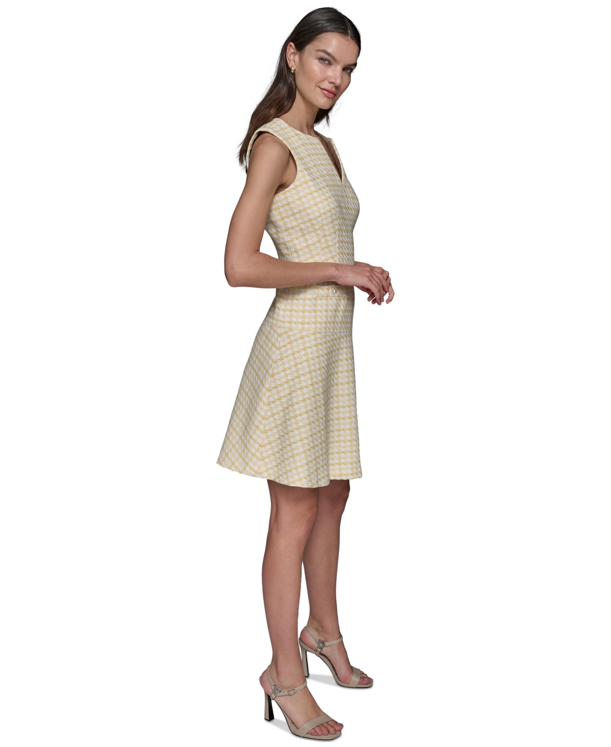 Shop Karl Lagerfeld Women's Boucle Tweed Dress In Frsia Yw,s