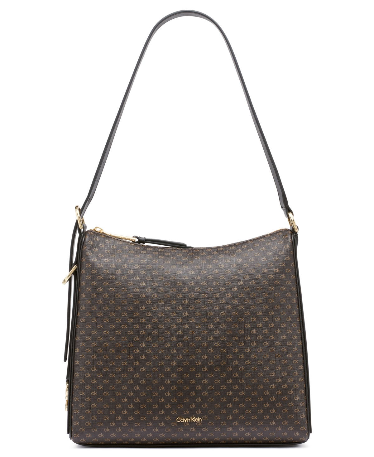 Calvin Klein Mandy Shoulder In Brown Khaki,black