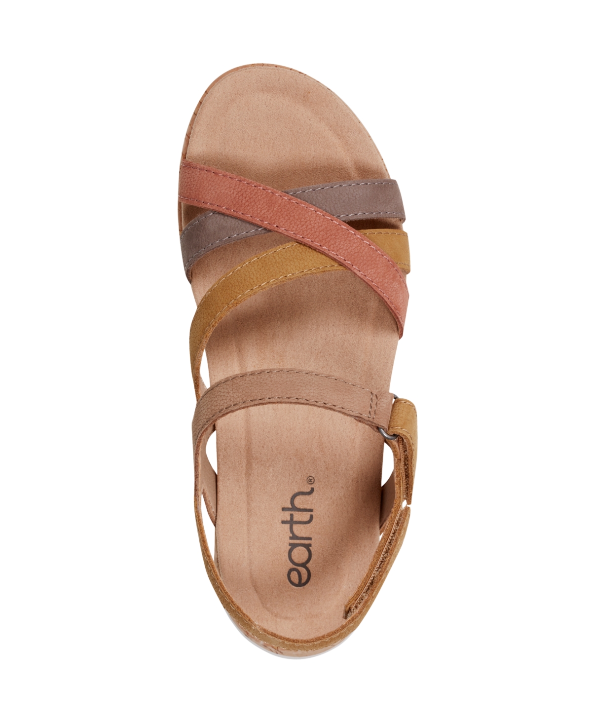 EARTH WOMEN'S ROSIE STRAPPY SLINGBACK FLAT SANDALS 