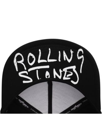 Men's Black Rolling Stones It's Only Rock N' Roll A-Frame Adjustable Hat
