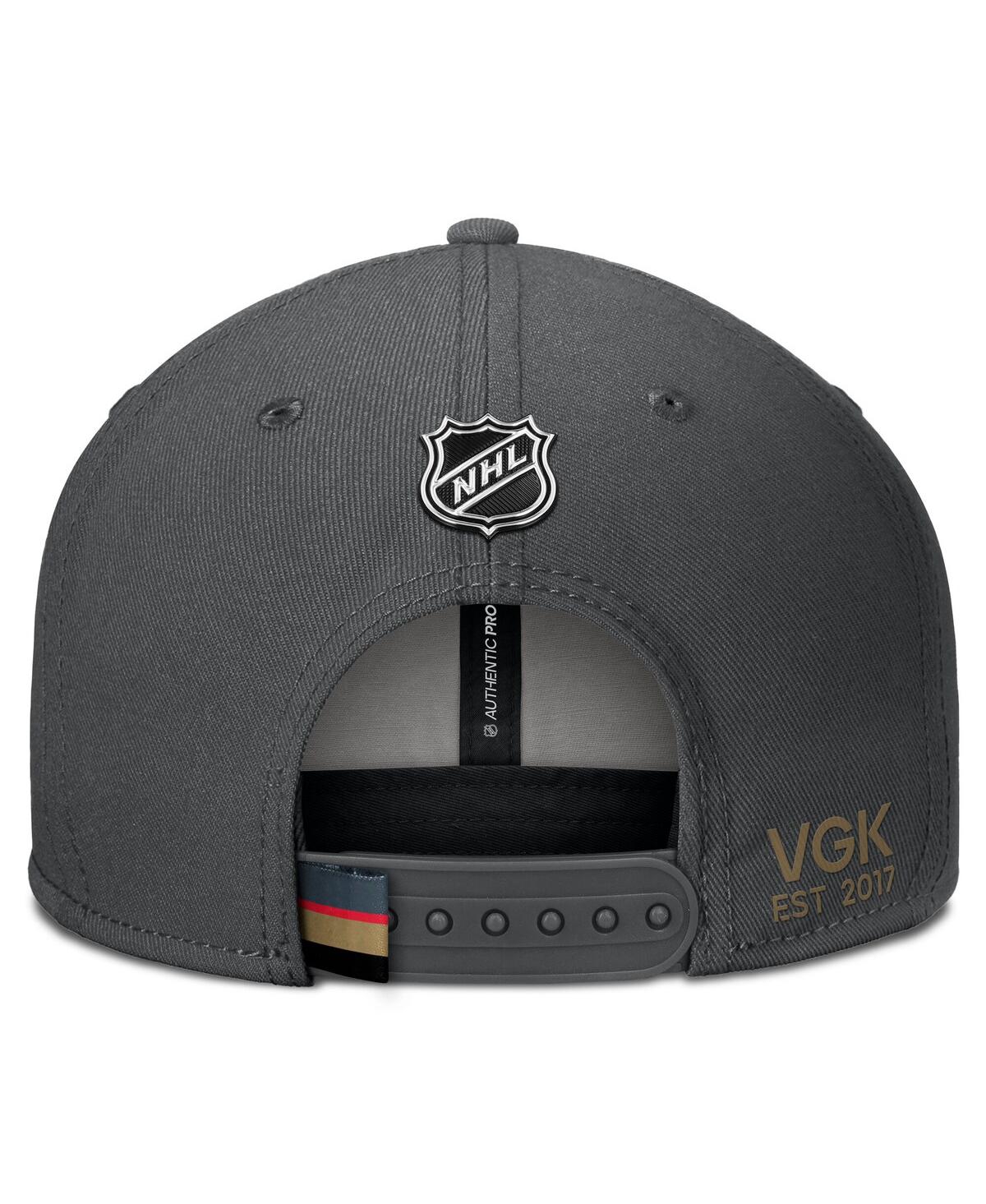 Fanatics Men's Gray Vegas Golden Knights Authentic Pro Prime Snapback Hat In Gray