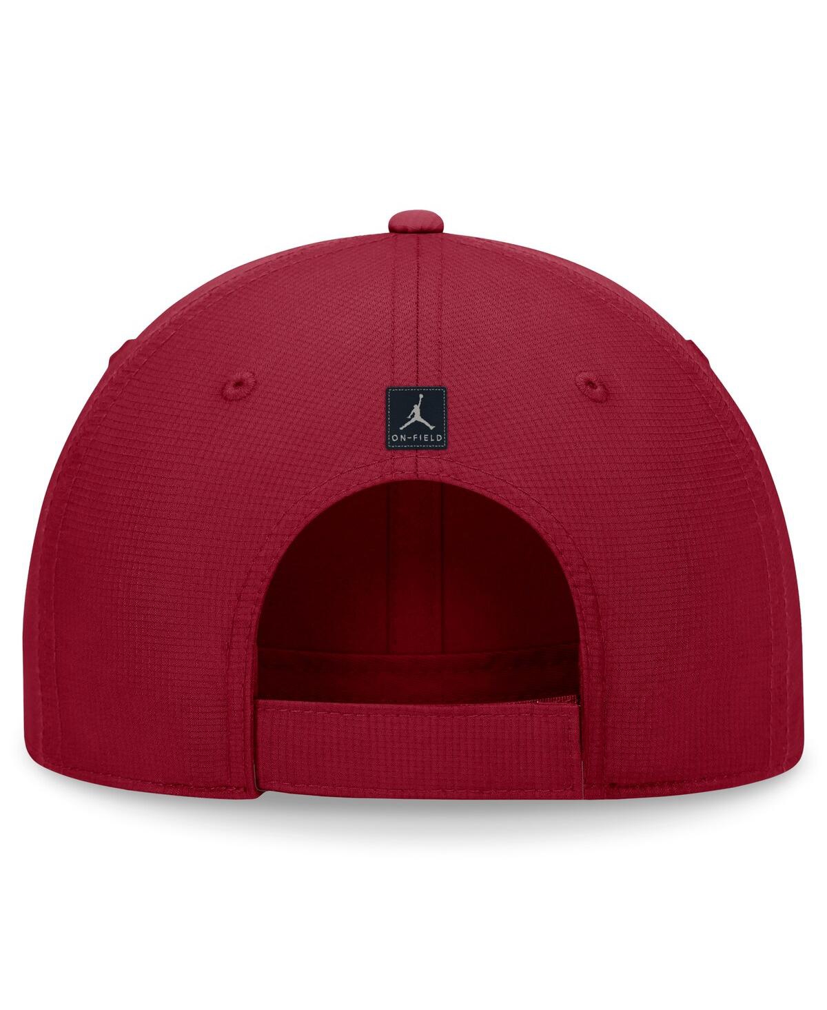JORDAN MEN'S CRIMSON OKLAHOMA SOONERS 2024/25 ON-FIELD CLUB PERFORMANCE ADJUSTABLE HAT 