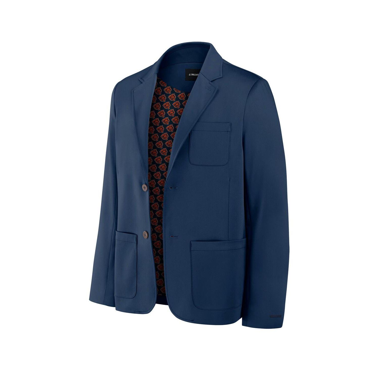 Men's Navy Chicago Bears Man-In-Motion Blazer