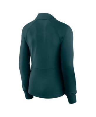 Women's Midnight Green Philadelphia Eagles Elements Quarter-Zip Jacket