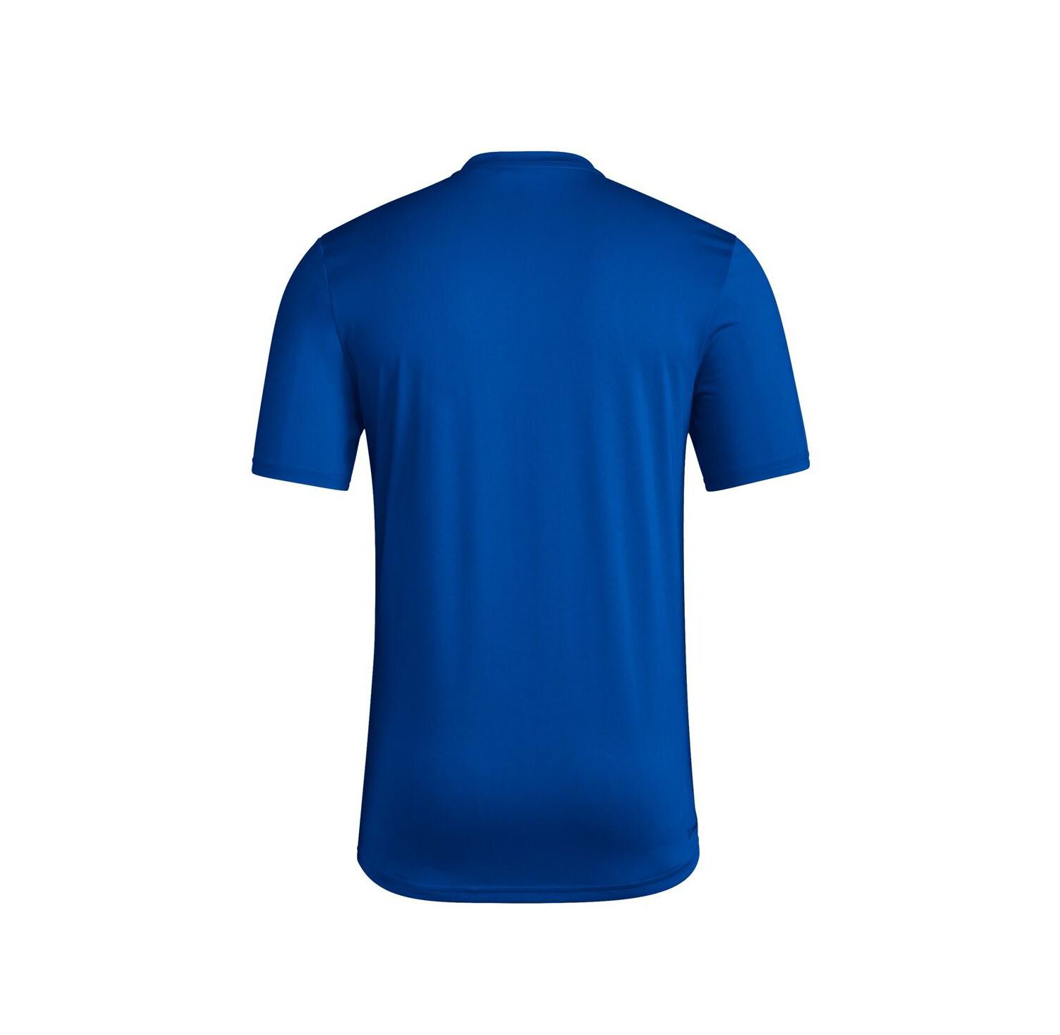 Men's Royal Kansas Jayhawks Basketball On Court Orbit Pregame T-Shirt