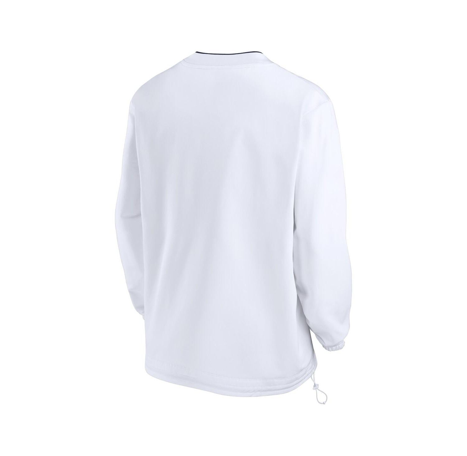 Men's White Michigan Wolverines 2024 Sideline Pullover Windshirt