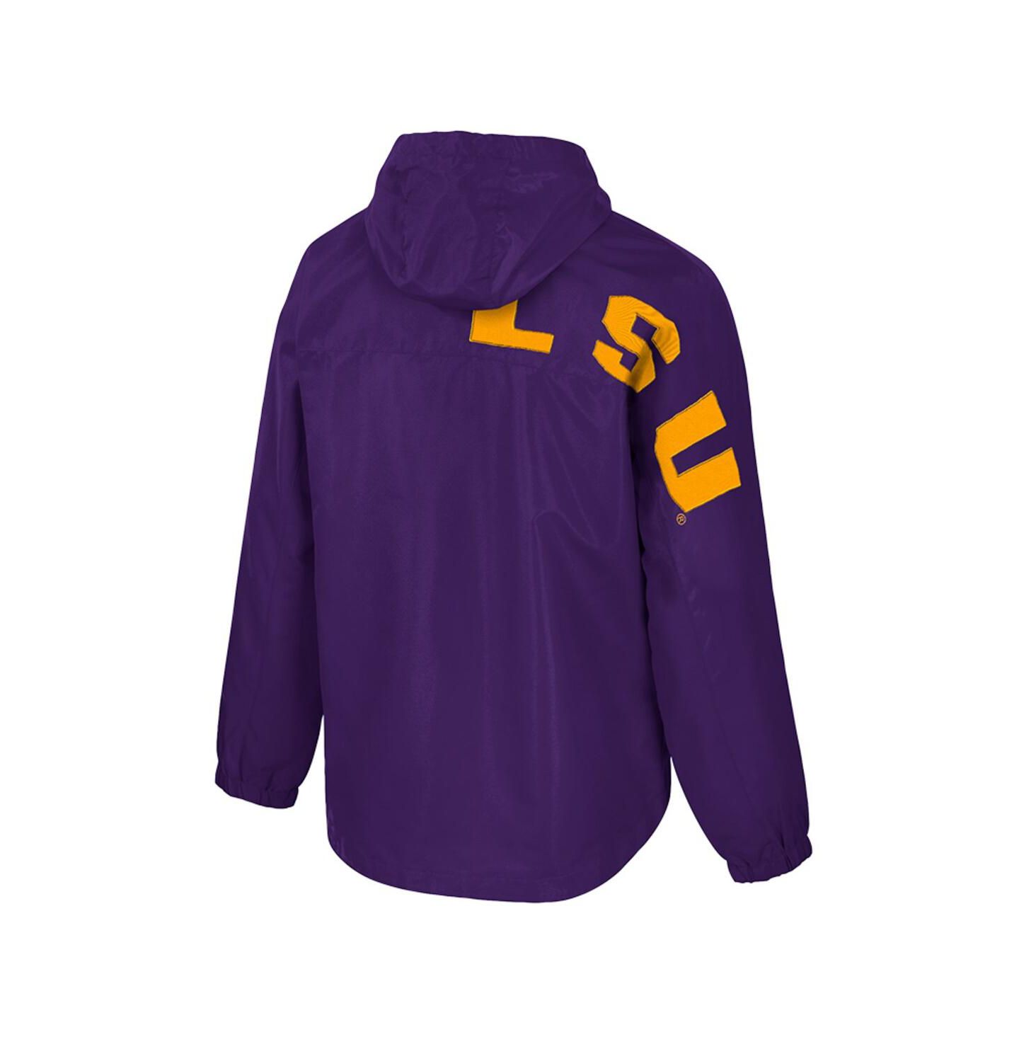 Мужская куртка Colosseum Purple LSU Tigers Reloaded Anorak Half-Zip — фото 2