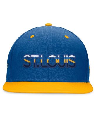 Men's Blue/Gold St. Louis Blues Authentic Pro Alternate Jersey Snapback Hat