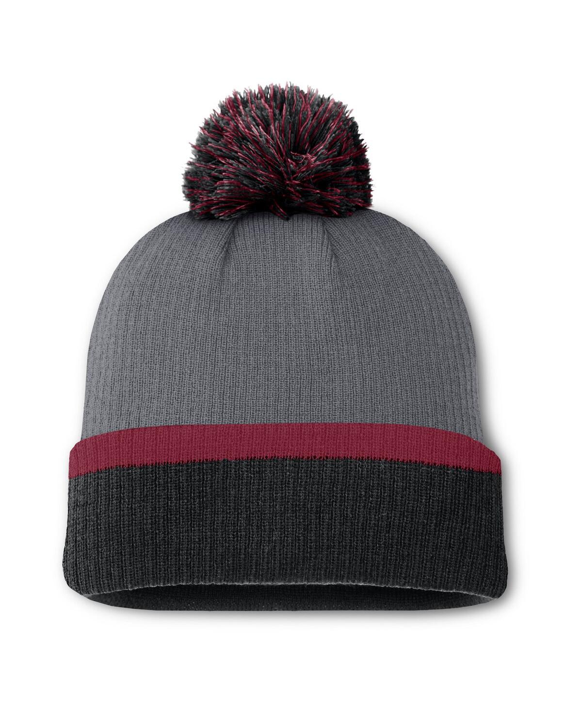 Fanatics Women's Charcoal Colorado Avalanche Cuffed With Pom Knit Hat In Charcoal