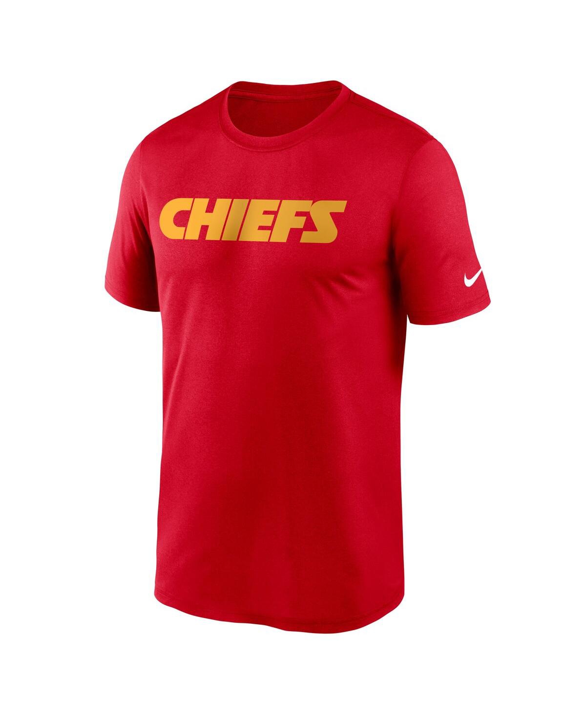 Nike Red Kansas City Chiefs Primetime Wordmark Essential T-shirt In Red