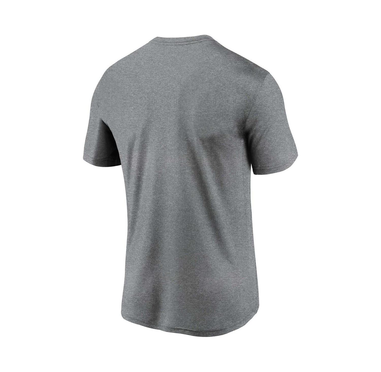 Men's Heather Gray New Orleans Saints Legend Wordmark T-Shirt