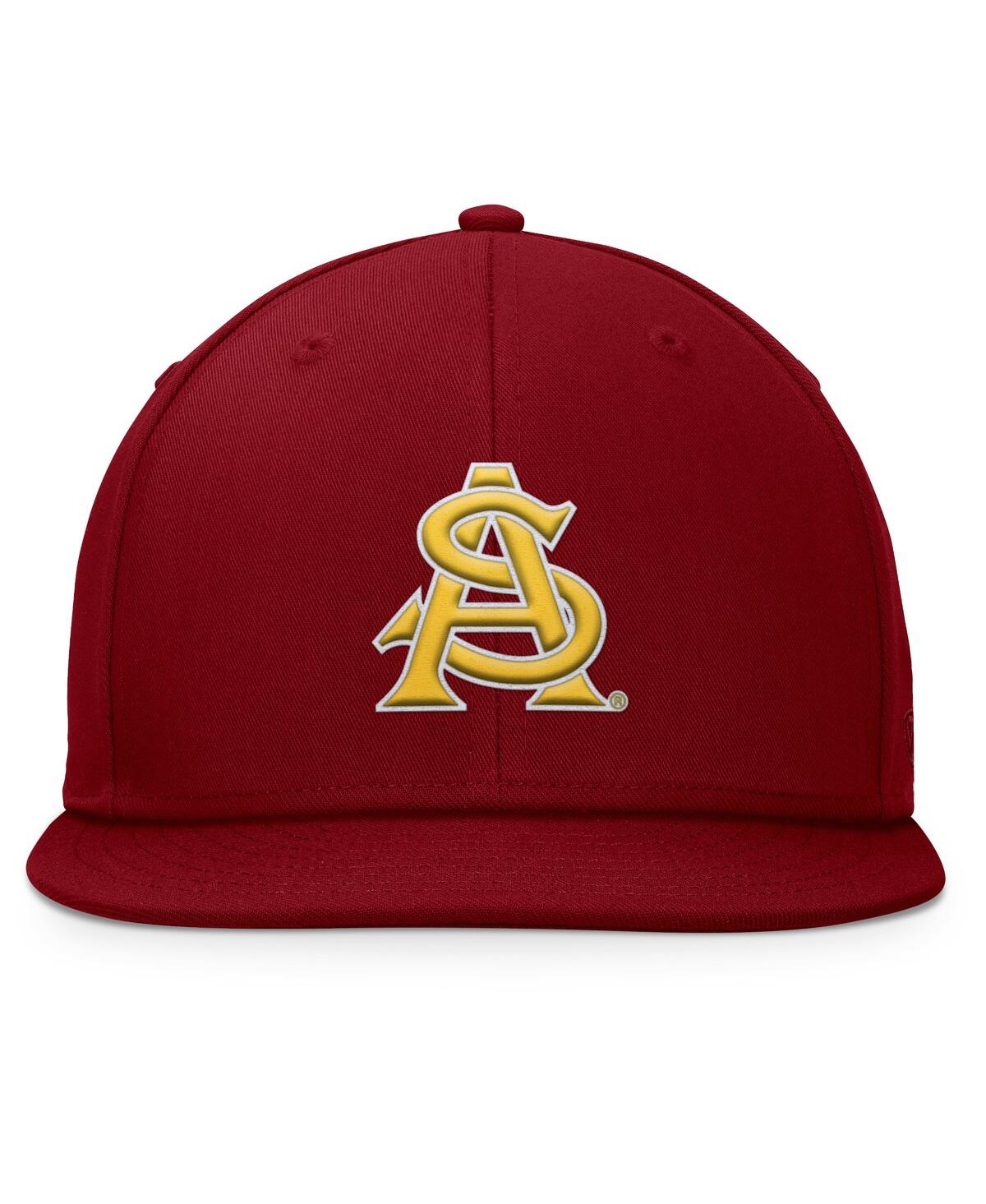 Top Of The World Men's Maroon Arizona State Sun Devils Fundamental Snapback Hat In Maroon