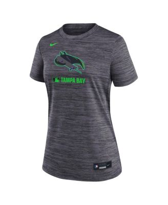 Women's Charcoal Tampa Bay Rays Authentic Collection City Connect Velocity Performance T-Shirt