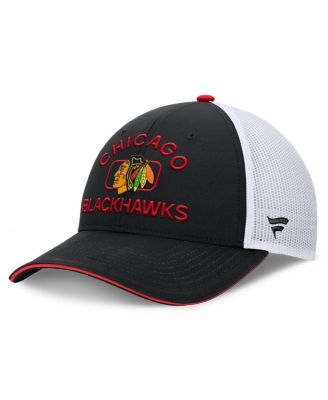 Fanatics - Men's Black/White Chicago Blackhawks Authentic Pro Rink Trucker Hat