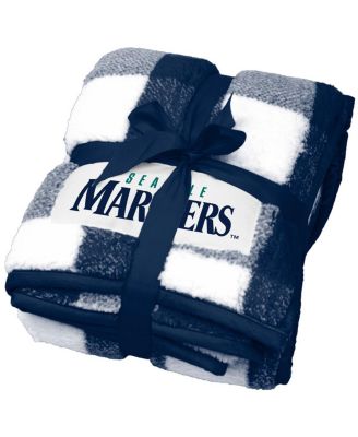 Nike - Seattle Mariners 50'' x 60'' Buffalo Check Frosty Fleece Blanket