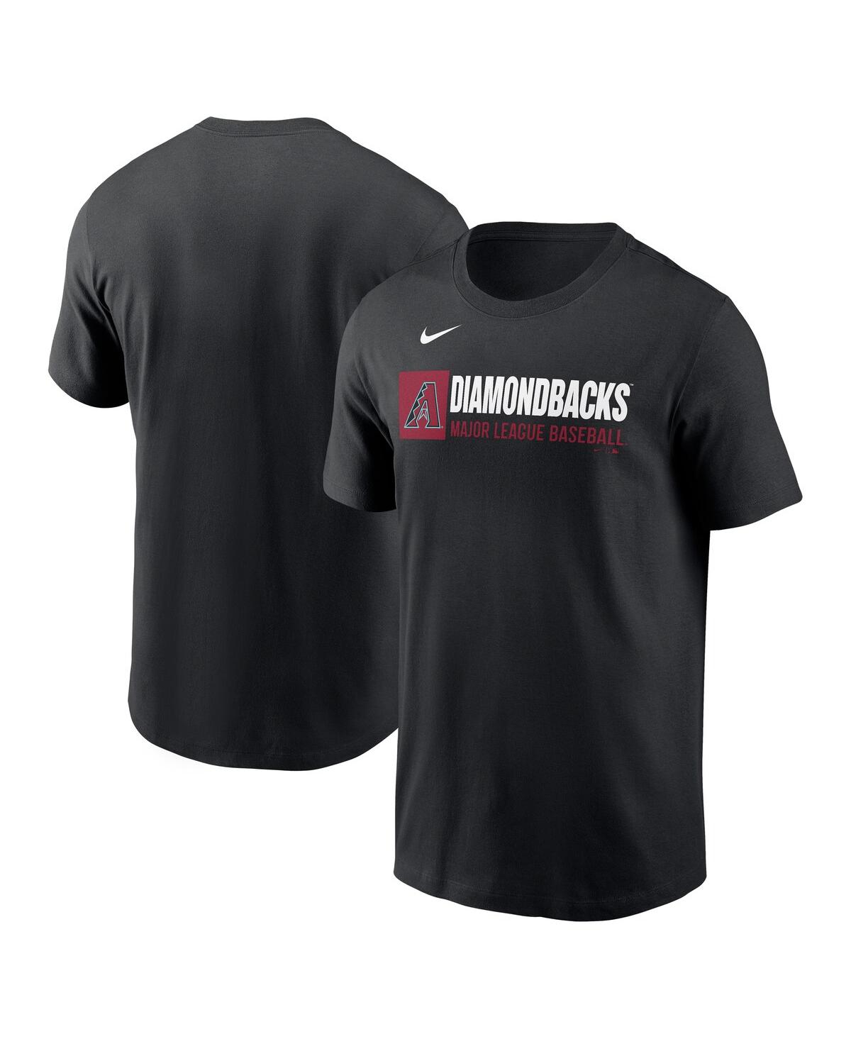 Nike Men's Black Arizona Diamondbacks Team Block T-shirt In Black
