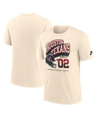 Nike - Men's&nbsp;Natural Houston Texans Rewind Tri-Blend T-Shirt