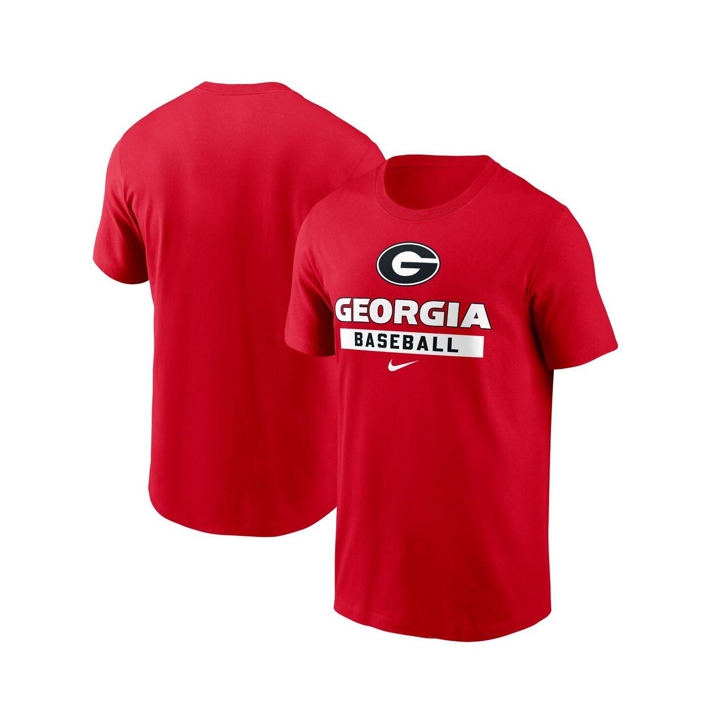 Мужская футболка Nike Red Georgia Bulldogs Baseball — фото 1