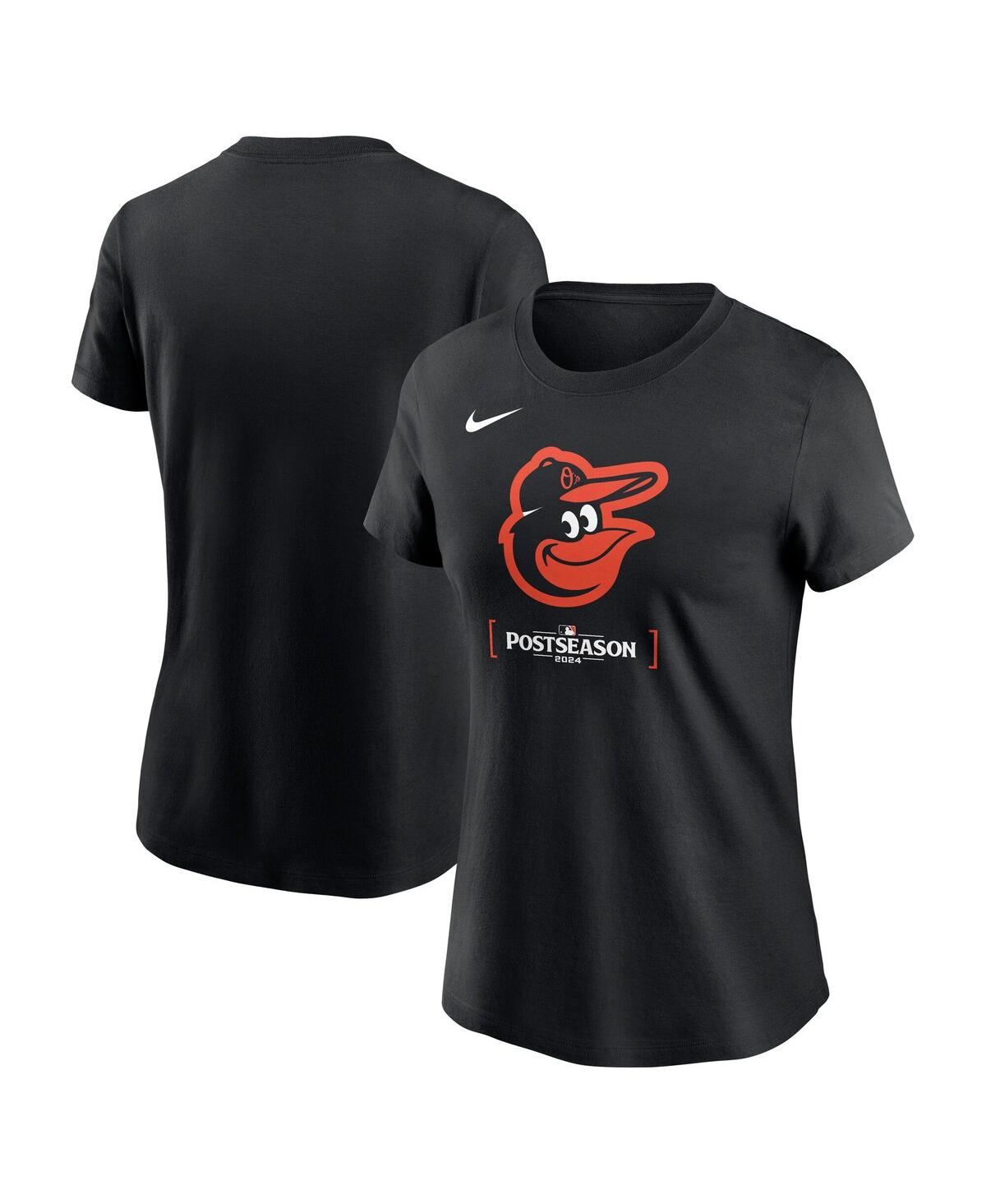 Nike Women's Black Baltimore Orioles 2024 Mlb Postseason Authentic Collection T-shirt In Black