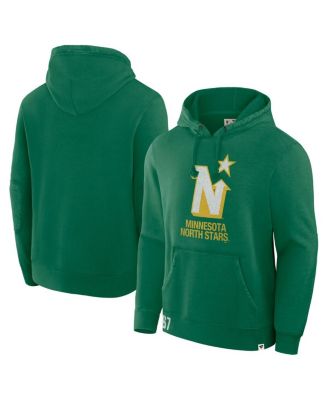 Fanatics - Men's  Kelly Green Minnesota North Stars Decades Collection Tradition Fleece Pullover Hoodie