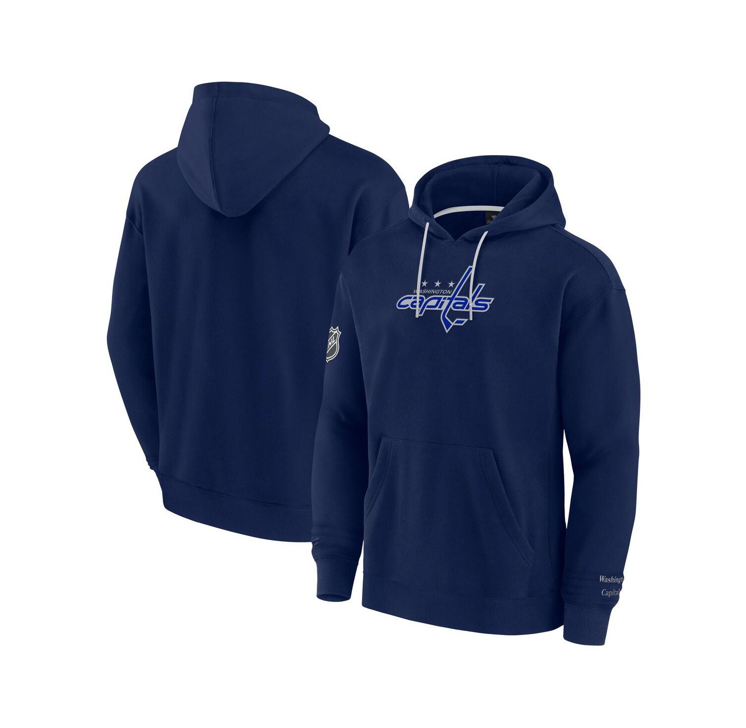 Men's Navy Washington Capitals Elements Pace Pullover Hoodie