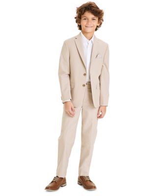 Big Boys Chambray Classic Fit Stretch Suit Jacket
