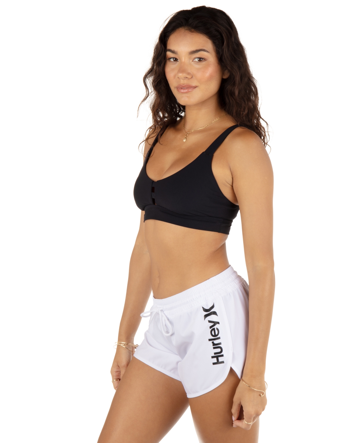 Shop Hurley Juniors' 5" One And Only Boardshorts In White