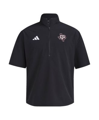 Men's Black Texas A&M Aggies 2024 Half-Zip Short Sleeve Training Jacket