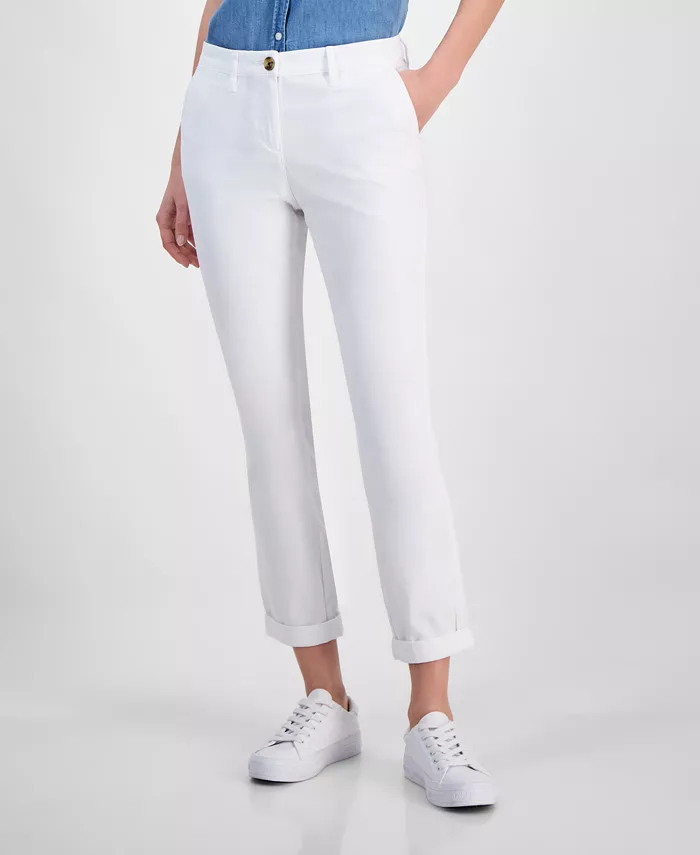 Jeans Women's Montauk Solid Cuffed Chino Pants - thumbnail 7