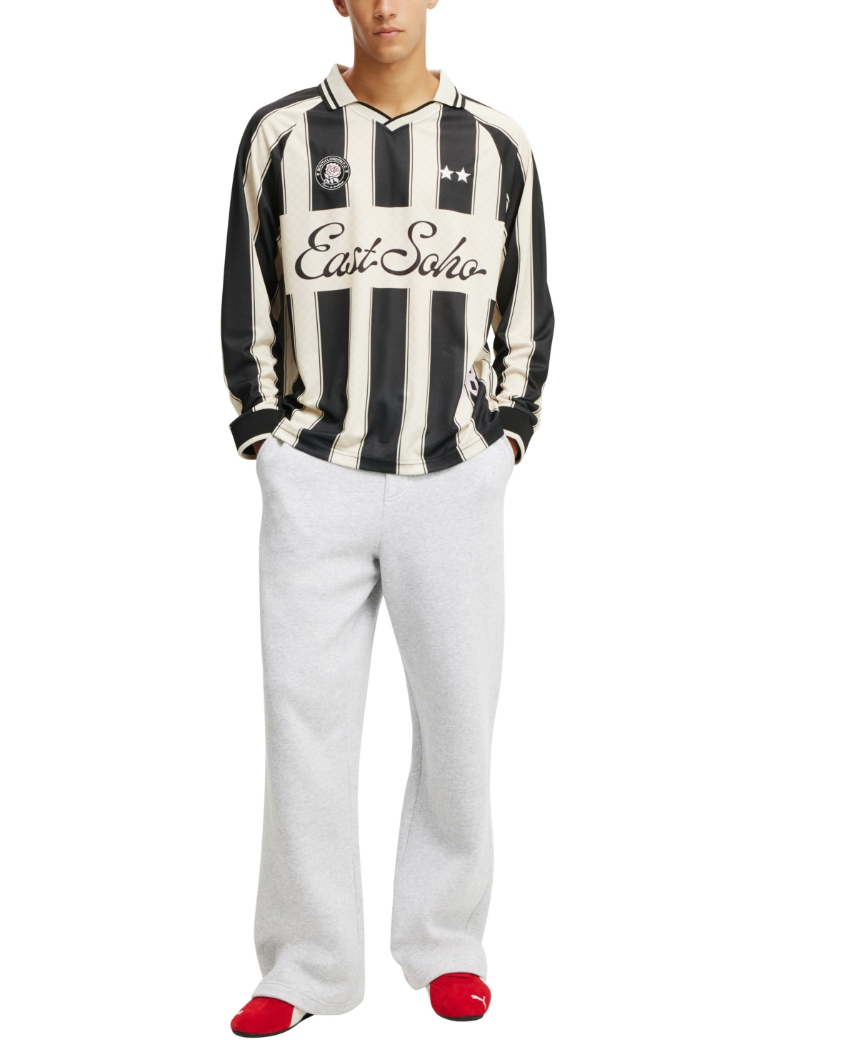 Shop Cotton On Men's Super Baggy Track Pants In Gray Marle