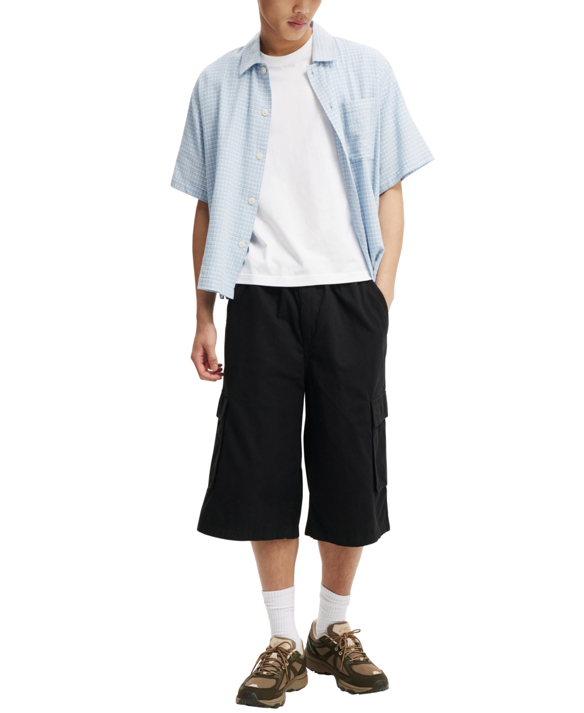 COTTON ON MEN'S SUPER BAGGY CARGO SHORTS 